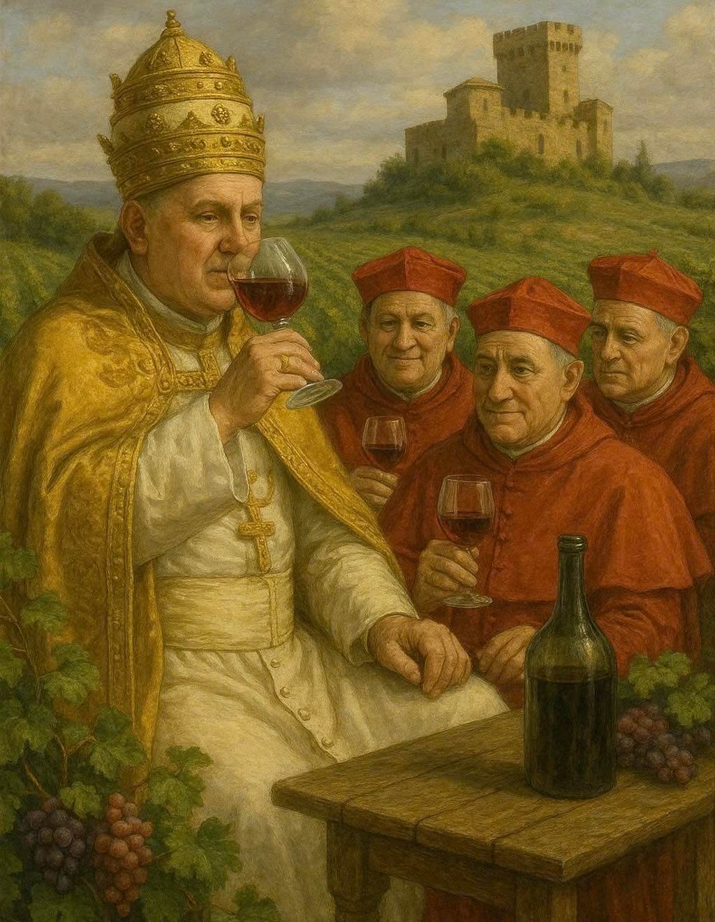 Đức Giáo Hoàng và Rượu Vang -Từ Thành Rome, Italia đến Châteauneuf Du Pape, nước Pháp