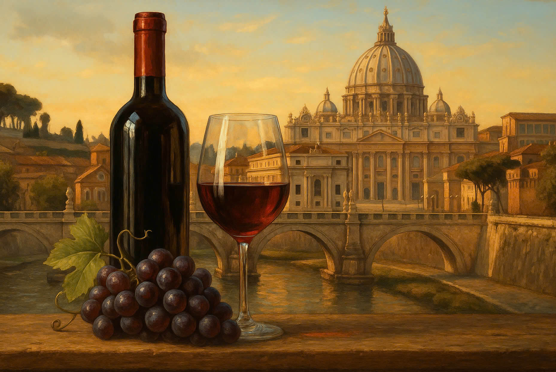 Đức Giáo Hoàng và Rượu Vang -Từ Thành Rome, Italia đến Châteauneuf Du Pape, nước Pháp